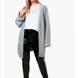 Oversized chunky knit cardigan